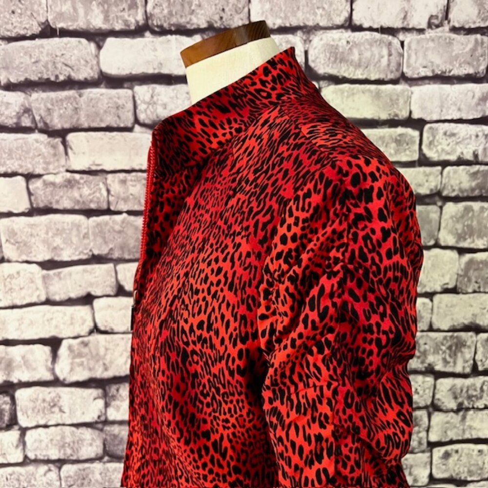 Patchington Red & Black Fully Lined 3/4 Sleeve Ja… - image 5